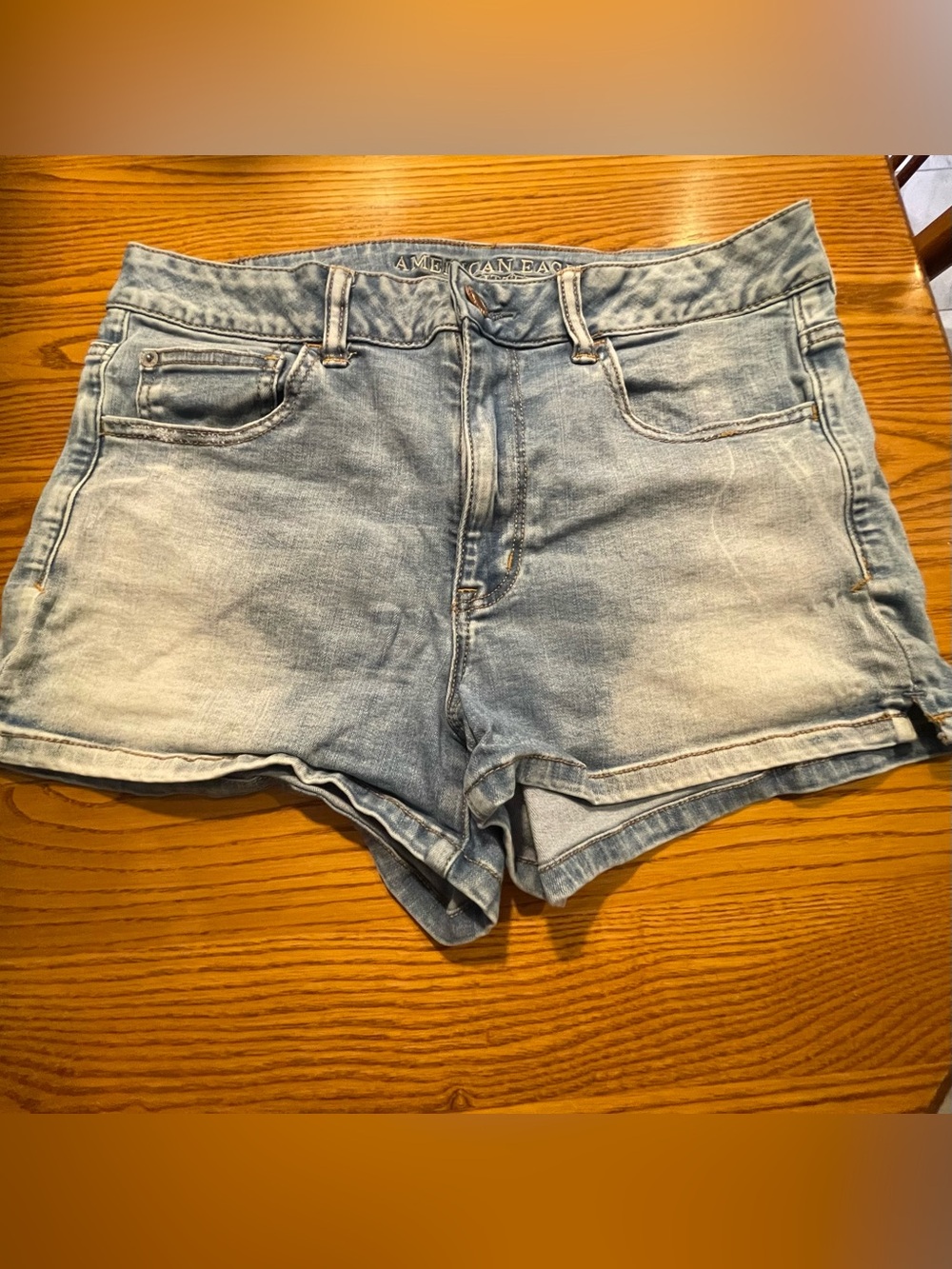 American Eagle Outfitters Light Blue Denim Short Shorts - Women's